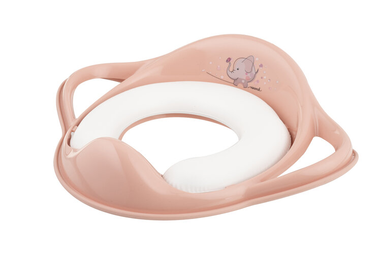 MALTEX Redukce na WC s úchyty měkká Sloník Minimal - peach rose Maltex