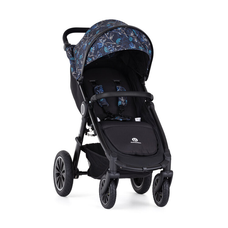 PETITE&MARS Kočárek Street+ Air Black + Stříška Limited 100 Stylish Beauty Petite&Mars