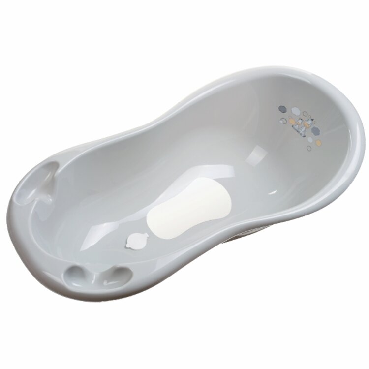 MALTEX Vanička Zebra 100 cm se špuntem a protiskluzovou podložkou - grey Maltex