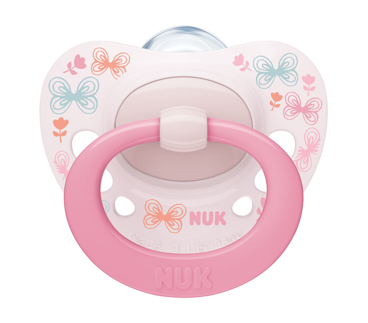 NUK Dudlík Signature 0-6m box růžový Nuk