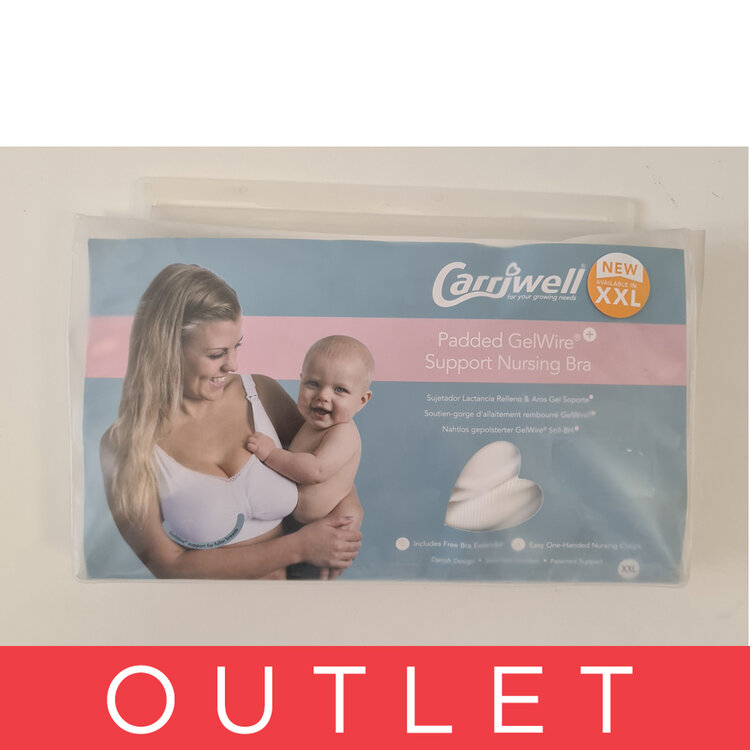 Carriwel podprsenka ke kojení Push up s gelovou kosticí Bílá XXL Carriwell