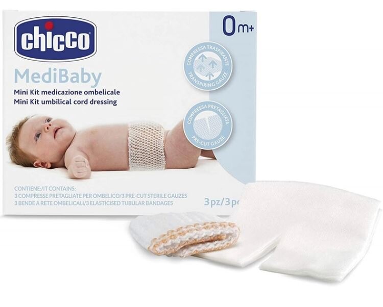 CHICCO Set na ošetření pupečníku Medibaby 3-3ks Chicco