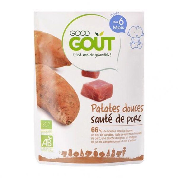 EXP: 01.09.2023 GOOD GOUT BIO Batáty s vepřovým masem 190 g Good Gout