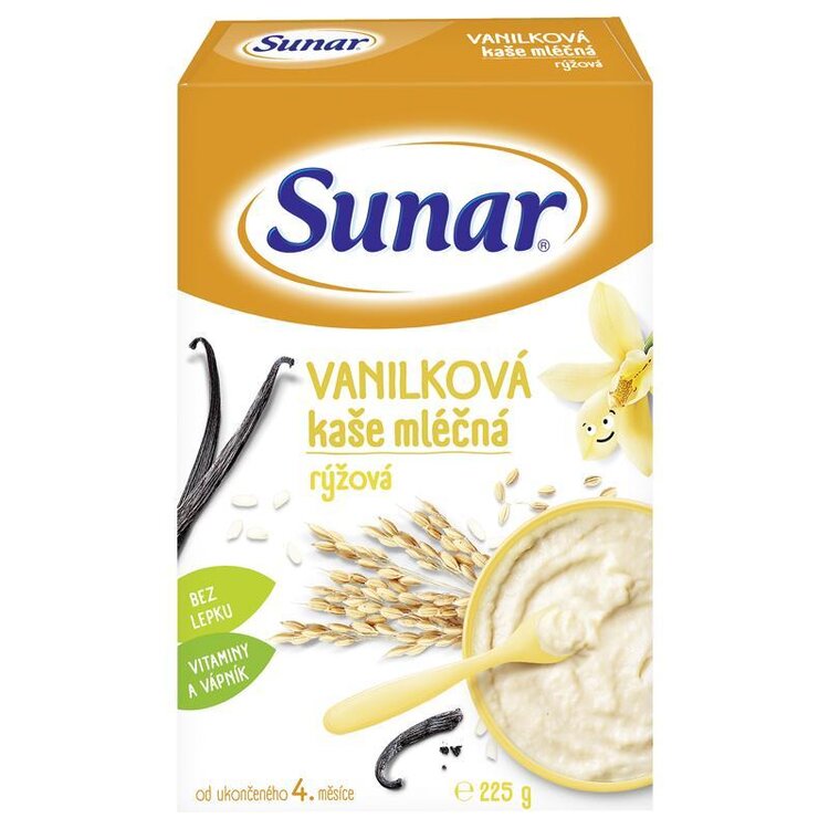 Sunar SUNÁREK Vanilková kašička 225 g Sunar