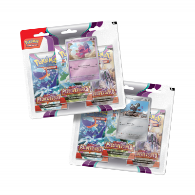 Pokémon TCG: SV02 Paldea Evolved - 3 Blister Booster Asmodée-Blackfire Asmodée-Blackfire