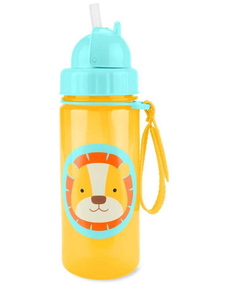 SKIP HOP Zoo Hrnek s brčkem PP bez PVC a BPA Lev 12m+ Skip Hop