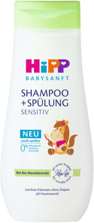 HiPP Babysanft Šampón dětský s kondicionérem Koník 200 ml HiPP