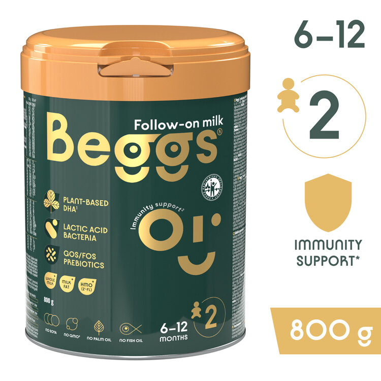 BEGGS 2 Mléko následné 800 g 6m+ BEGGS