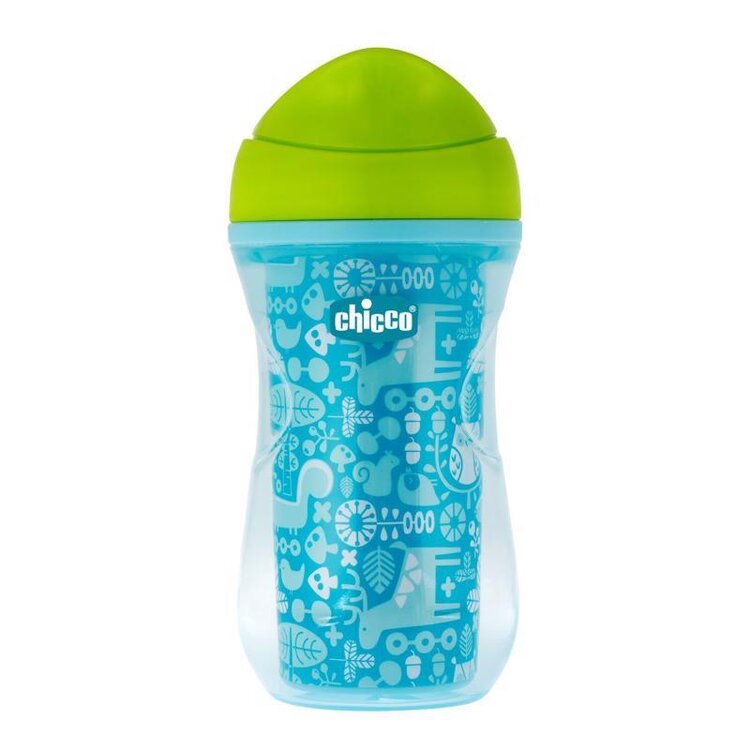 CHICCO Hrneček Aktivní termo s hubičkou 266 ml modrý 12m+ Chicco