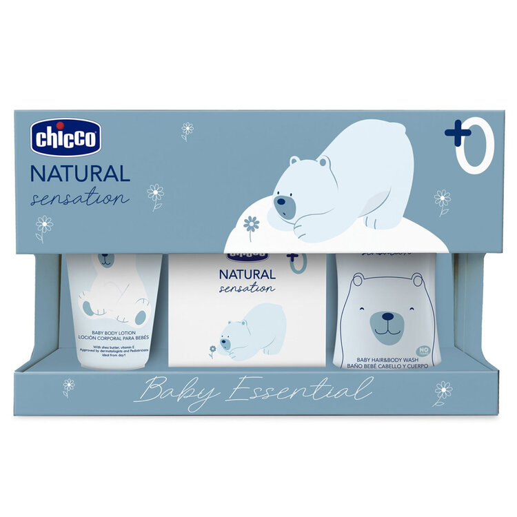 CHICCO Set dárkový kosmetický Natural Sensation - Baby Essential 0m+ Chicco