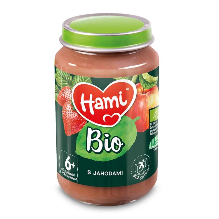 EXP: 31.10.2023 HAMI BIO Ovocný příkrm S jahodami 190 g