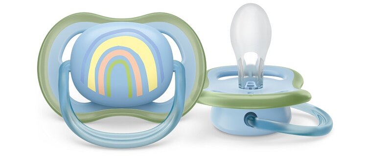 Philips AVENT Šidítko Ultra air Obrázek 0-6m duha