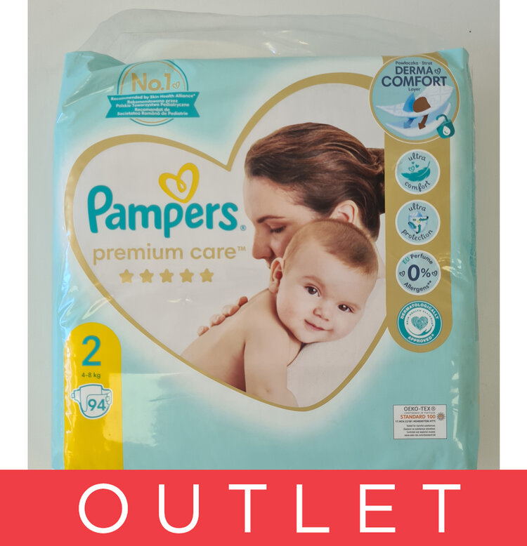 PAMPERS Premium Care Pleny jednorázové 2 (4-8 kg) 94 ks Pampers