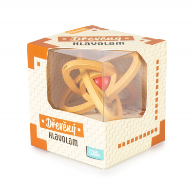 Velký dřevěný hlavolam - Atom Albi Albi
