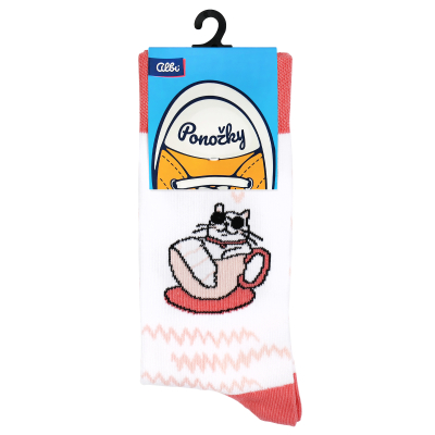 Ponožky - Kočka v hrnečku Albi Albi