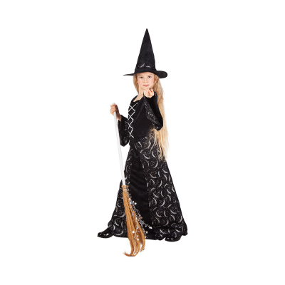 Kostým dětský Půlnoční čarodějka vel. 4-6 let Albi Albi