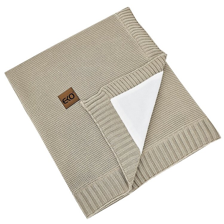 EKO Deka bambusová s kožešinovou podšívkou Beige 100x80 cm Eko