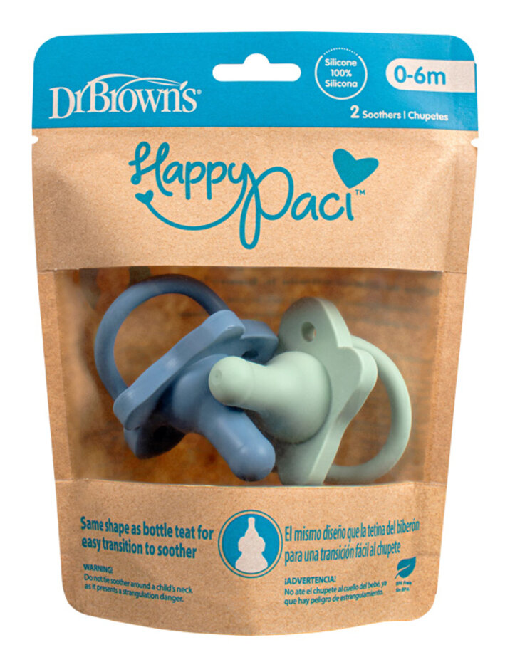 DR.BROWN'S Dudlík HappyPaci 0-6m 2ks