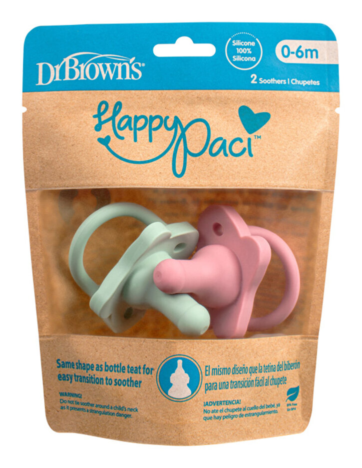 DR.BROWN'S Dudlík HappyPaci 0-6m 2ks