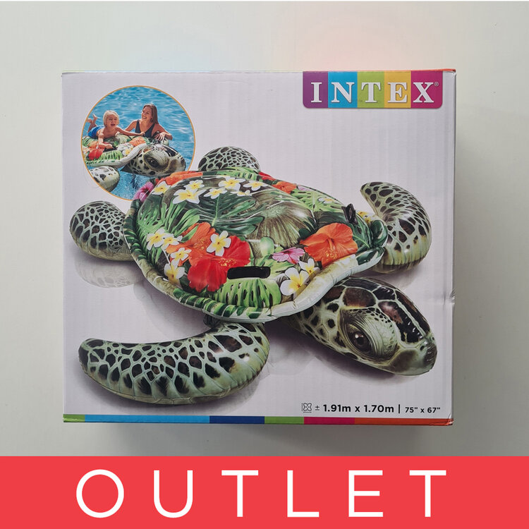 INTEX Lehátko Želva kareta nafukovací s úchyty 191x170 cm Intex