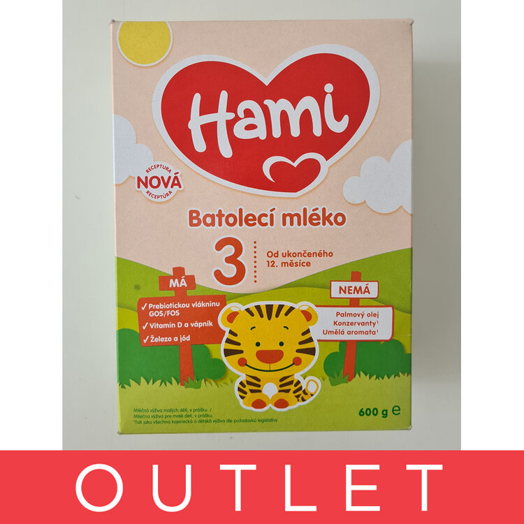 EXP. 14.02.2025 HAMI 3 Mléko batolecí 600 g Hami