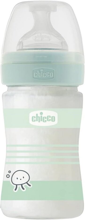 CHICCO Láhev kojenecká sklo Well-being silikon 150ml uni Chicco