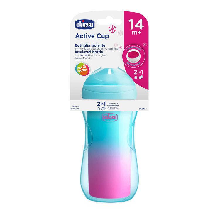 CHICCO Hrneček Active termo s tvrdým náustkem 266 ml