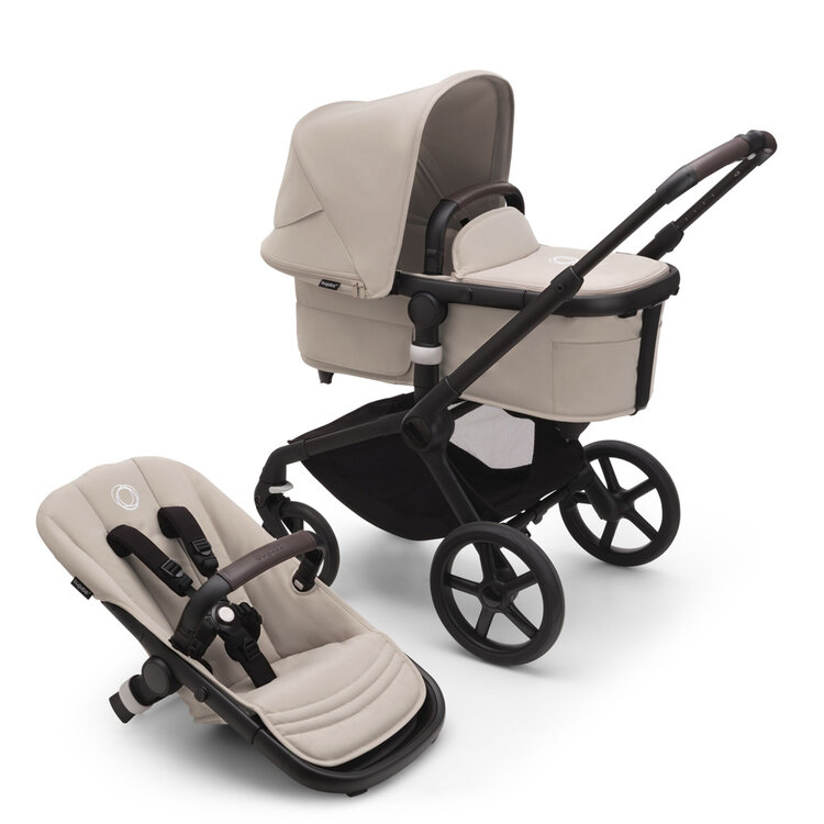 BUGABOO Kočárek kompletní Fox 5 Black/Desert Taupe-Desert Taupe Bugaboo