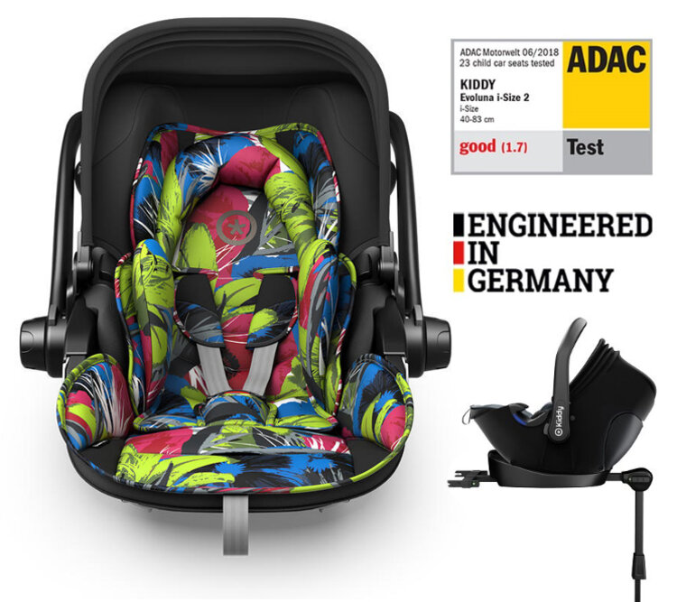 KIDDY Autosedačka Evoluna i-size 2 + Isofix základna 40-83 cm Street Jungle Kiddy