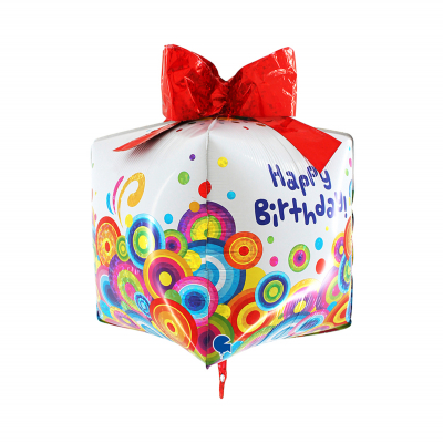 Balónek fóliový Happy Birthday 3D dárek Albi Albi