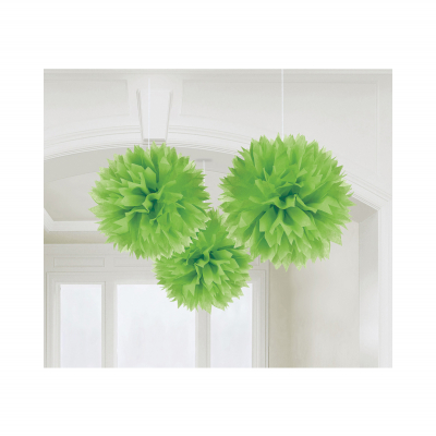 Pom pom zelené 3 ks