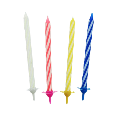 Svíčky dortové 12 ks barevné 8