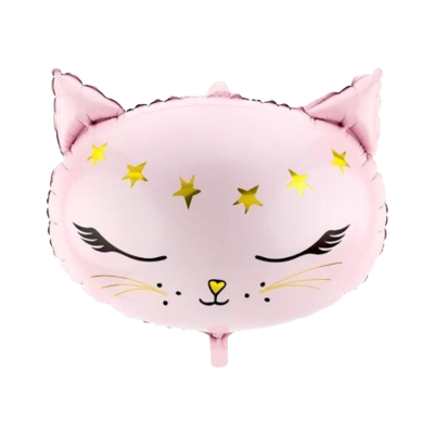 Balónek fóliový Kočka růžová s hvězdami Albi Albi