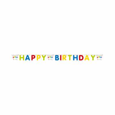 Banner Happy Birthday barevný Albi Albi