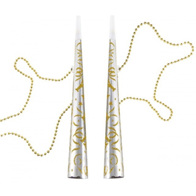 Trumpetky stříbrné 2 ks Albi Albi