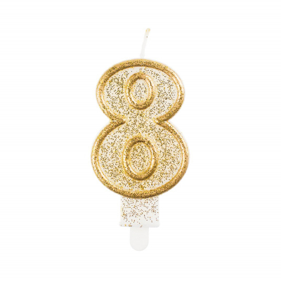Svíčka dortová zlatá