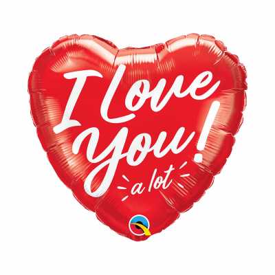 Balónek fóliový I Love you Srdce červené/bílé Albi Albi