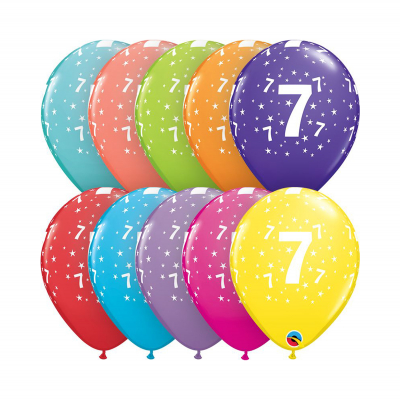 Balónky latexové Ročník 7 barevné 6 ks Albi Albi