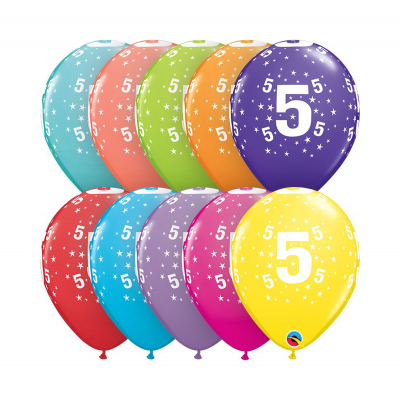 Balónky latexové Ročník 5 barevné 6 ks Albi Albi