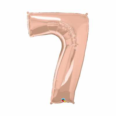 Balónek fóliový 92 cm číslo 07 rose gold Albi Albi