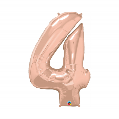 Balónek fóliový 92 cm číslo 4 rose gold Albi Albi