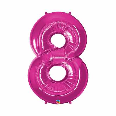 Balónek fóliový 92 cm číslo 08 magenta Albi Albi