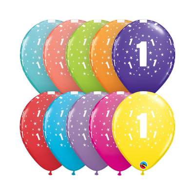 Balónky latexové Ročník 1 barevné 6 ks Albi Albi