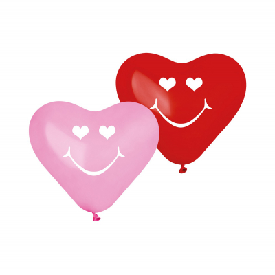 Balónky latexové Srdce červené a růžové 5 ks Albi Albi