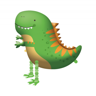 Balónek chodící Dinosaurus s ostny Albi Albi