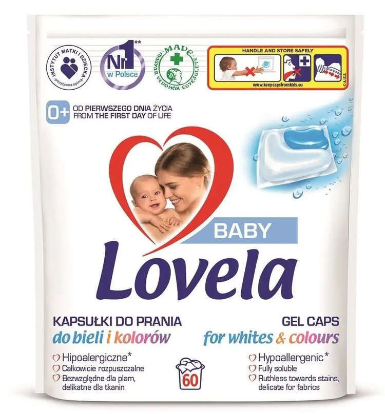 LOVELA Baby kapsle gelové na praní 60 ks Lovela