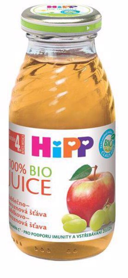 HiPP BIO šťáva jablečno - hroznová 200 ml HiPP