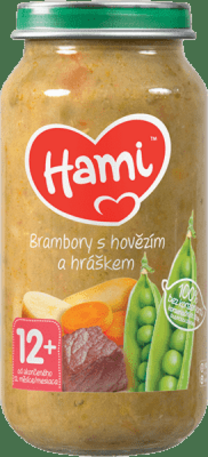 Hami Brambory s hovězím a hráškem 250 g Hami