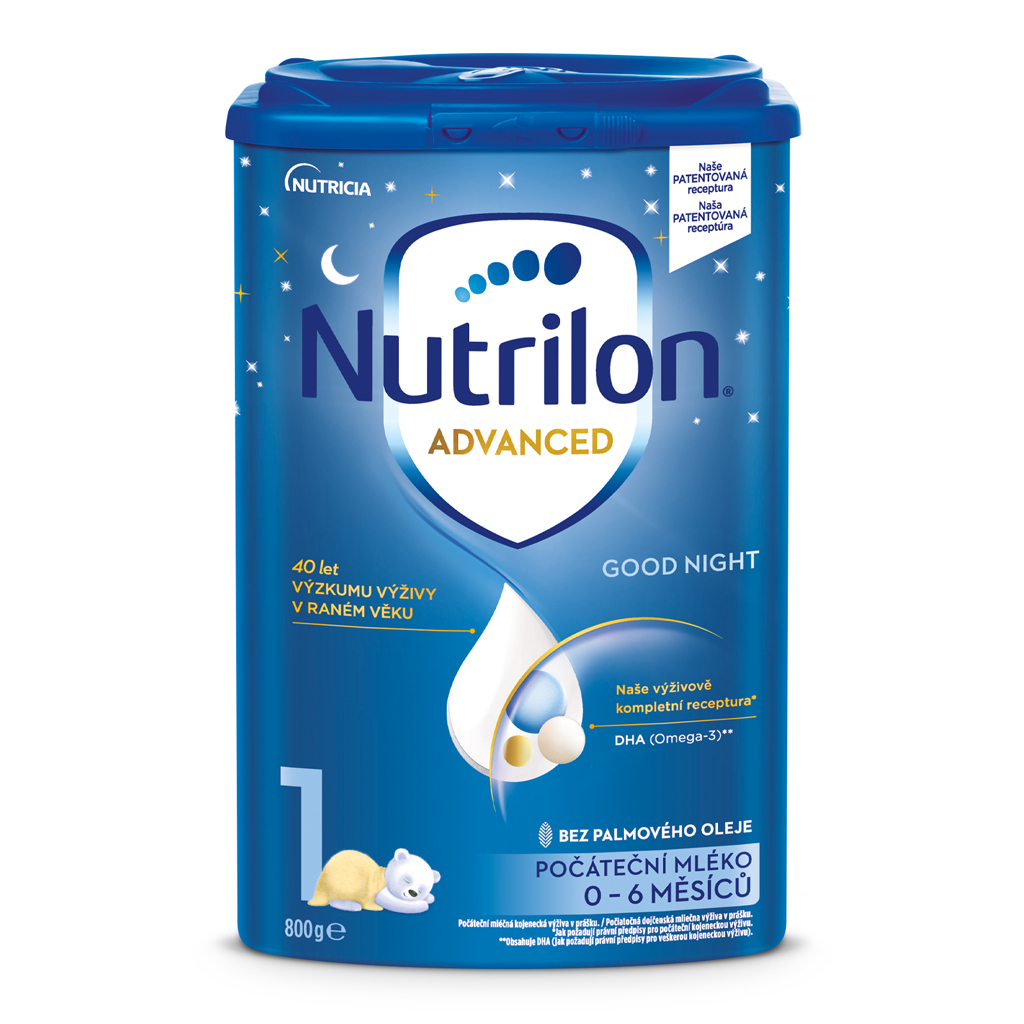 EXP: 07.05.2024 NUTRILON Mléko počáteční kojenecké 1 Advanced Good Night od narození 6x 800 g Nutrilon