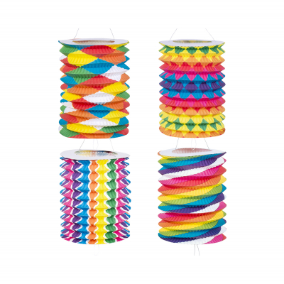 Lampiony barevné 16 cm 12 ks Albi Albi